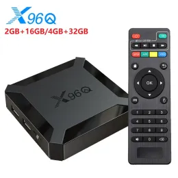 Box X96Q Android 10 TV Box Allwinner H313 2GB 16GB 2,4 GHz WiFi 4K Media Player för Google Gaming 3D Video Smart TV Set Top Box