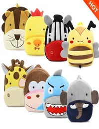 Crianças 3D Animal Mackpacks Meninas meninas meninos para crianças pequenas bolsas escolares desenho animado leão abelhão Brinquedos de jardim de infância de brindes para presentes