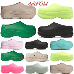 2024 tofflor Stan Smith Adifom Mule Chef Shoes For Men Women Platform Slip Slides Sandaler Clear Pink Wonder Taupe Lucid Liten Light Beige Green Slide