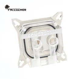 Cooling FREEZEMOD Computer GPU core water block is compatible 51 * 61, 53 * 53, 55 * 55, 58 * 58, 61 * 61 hole pitch 5V RGB AURA SYNC