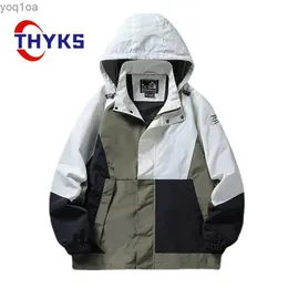 Men's Jackets 2023 Spring New Outdoor Thin Hiking Jackets Sports and Leisure Windproof Clothing Breathable Mountain Set Embroidered Raincoat for MenL2404