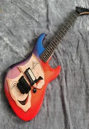 Customized whole new brand new 6string electric guitar real handpainted on the body rosewood fingerboard high quality5221300