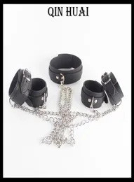 bdsm sex toys bondage supplies collar hand cuffs fetter革またはステンレス鋼手首足首cuffs3073597