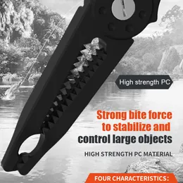 1-5st Fishing Tongs Gripper Cutter Plig Lip Controller med Carabiner Live Fish Buckle Clamp Clip tacklar växeltillbehör