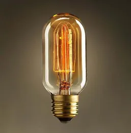 خيوط إضاءة خاصة مستقيمة الفنون النارية المصباح خمر Edison Lamp E27 Halogen Plubs Ship T4512 D104490804