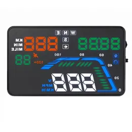 Büyük Ekran 5.5 "Araba GPS HUD ARAÇ RAPINDAN PROJEKTÖRÜ KAPLIK İLE İLE İLE İLE Saat KM/H MPH Sürüş Süresi ve Mesafesi