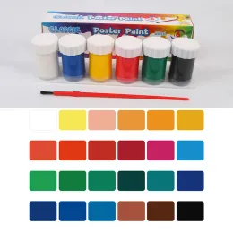 Children's Painting 6-color Paint Set 22ml Acrylic Watercolor Gouache Textile Glass Advertising Painting Graffiti Supplies