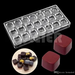 Musto al cioccolato 3D cubi fatti in casa con cubetti cioccolato per pasticceria fai -da -te stampi di cioccolato policarbonato strumenti di pasticceria da forno di plastica9375514