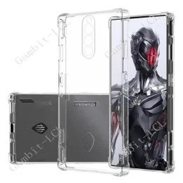 Anti-fallande mjukt TPU-fodral för ZTE Nubia Red Magic 7 Pro 6R Redmagic 6S 6Pro 7Pro 8Pro 8 Plus Clear Transparent Protector Cover