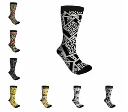 Jag kan inte andas strumpor bokstäver mid sock Black Lives Matter unisex Soft Sock 14 Styles LJJK21808661684