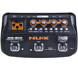 NUX MG200 Guitar Processor Multi guitar effect pedal 55 Effects 70 Seconds Recording Guitar Looper drum machine 1953985