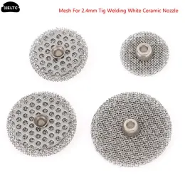 1Pc Mesh For Diameter 2.4mm Tig Welding White Ceramic Nozzle 10# 12# 14# 16# 1.6mm/2mm/2.3mm/2.7mm Mesh