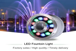 JML Fountain Ring Lights 12W 24V LED Auto Colored Change Submersible Water Pump Lighting for Garden3701952