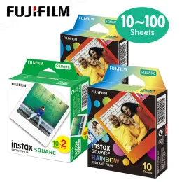 Części oryginalne Fujifilm Instax Square Instare White Edge Film 10 arkuszy dla Fuji SQ1 SQ6 SQ10 SQ20 SP3 SP3 Kamery formatowe