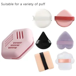 Makeup Sponge Holder Eco-Friendly Silicone Multi-Hole Beauty Powder Puff Storage Case Breattable Cosmetic Puff Holder Box