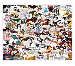 50pcs Lot Cartoon Animals Pferd Laptop Aufkleber für Kinder Spielzeug Wasserflaschenabziehbilder Süßes Telefon Hülle Notebook DIY WALL SKATEBOARD GUIT1299247