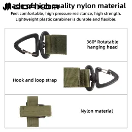 Joaxor Outdoor Glove Clip Tactical Glove Keeper Climbing Rope Storage med 360 ﾰ Swivel Hook spänne