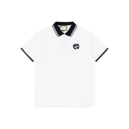 2024 Design primavera ed estate Versatile Applique ad interblocco Polo Short Short Casual Fashion Polo T-shirt Asia Size