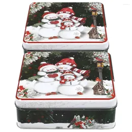 Speicherflaschen Blechplatten -Keksbehälter Weihnachts Süßigkeiten Zucker Hülle mit Deckelhalter