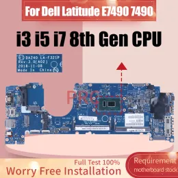 Scheda madre per dell latitudine 7490 laptop scheda madre laf321p 0pp44f 0c56hh 03xg7d 02766v 03mk2n 0v05j5 i3 i5 i7 8th notebook mainboard