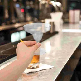 머그잔 20 PCS 칵테일 유리 투명한 잔 음료 컵 플라스틱 재사용 유리 파티 음료