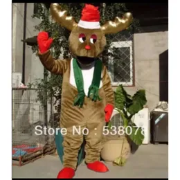 Maskot kostümleri maskot kostümler köpük geyik karikatür peluş peluş Noel süslü elbise cadılar bayramı maskot kostüm SLB