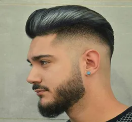 Herren Toupee Hair PU mit französischen Spitzenperücken für Männer europäische Remy Human Hair Ersatzsysteme Haarteil 10x8inch4520443