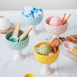 Миски Цвет Кореицы Симпатичная миска с мороженым с мороженым круглым