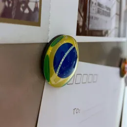 Sierra Leoa Libéria Gana Togo Benin Niger Nigéria Bandeira brilho na noite Mini Glass Dome Fridge Magnet Sovevenir para geladeira