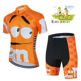 2022 Dzieci Jersey Set Boys Girl Cycling Odzież Dzieci Koszulka Rowerowa Rower