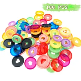 Spine 100pcs da 32 mm Ring ANello Funzione Funzione Funzione Looseleaf Notebook Album Book Data Libro di plastica Transparent Heart Macaron Disco