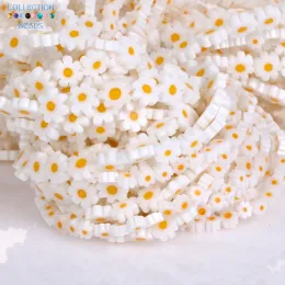 Lâmpada de flor de 4-8 mm miçangas planas de vidro redondo Spacer Loose Contas para jóias que fabricam bolsas de braceletes DIY Acrodutores Acessórios