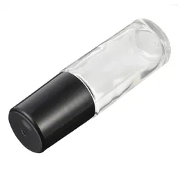 収納ボトル30mlロールオンボトル空のポータブルホワイトガラス詰め替え可能なサブパッケージマッサージローラーボール