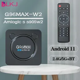 Box Blkj TV Box 11 Android G96 Max S905 W2 2.4G 5G WiFi 16G 32GB 64GB BT 4K Smart TVBox Android 10 Set Top Media Player do YouTube