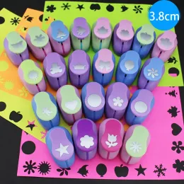 Punch 3.8cm ücretsiz gemi çiçek furador diy kağıt kesme eva köpük üreticisi punch scrapbooking emek tasarrufu çocuk deliği yumruk diy el yapımı