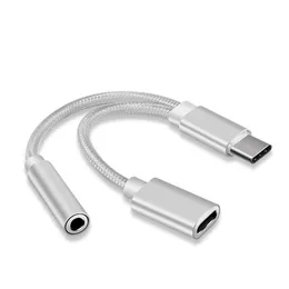 Suitable for Huawei Xiaomi Type-C 2-in-1 headphone audio adapter, TPC mobile phone adapter