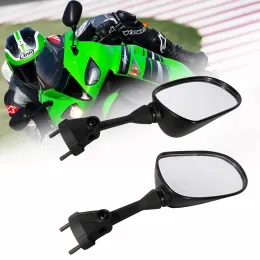 دراجة نارية للدراجة الخلفية المرايا الجانبية لـ Kawasaki Ninja ZX6R ZX 6R ZX-6R 2005 2006 2007 2008 ZX10R 04 2005 2006 2007 2008 2010