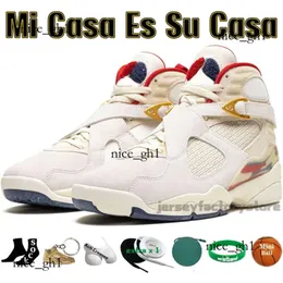 مع Box 8 8S Mens Basketball Shoes Mi Casa es su Casa Winterized Gunsmoke Playoffs Aqua Three Peat Chrome White Men Trainers Tennis 82