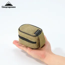 CampingMoon Luon Outdoor Mini Bolsa de armazenamento multifuncional pequeno Item de fogão bolsas de armazenamento de armazenamento sacos de lona destacável