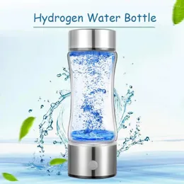 Weingläser 1 Set 420 ml Wasserstoff Wasserflasche Tragbarer Generator wiederaufladbar Ionisator für den Gebrauch von Home Office