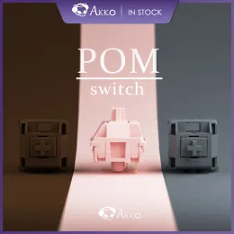 Acessórios Akko pom rosa/prata/marrom 45 pcs keyswitch com 3pins Hotswap Switches Switch DIY personalizado para teclado de jogos mecânicos