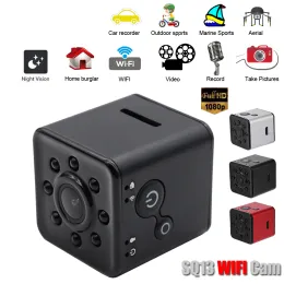 كاميرات SQ13 WiFi Mini Camera 1080p HD Outdoor Action Action Camera Sport DV Wireless Camcorders Car DVR تحت الماء