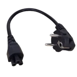 Cabo de alimentação de laptop 0,3m 1,2m 1,5m plugue euro EU IEC C5 Cabo de adaptador de energia para Dell HP Notebook PC Monitor de computador Impressora LG TV