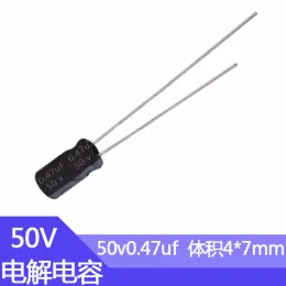 50v0.47UF 4x7mm Aluminium -Elektrolytkondensator 0,47UF50V 0,47MF50V 50V0,47MFD 50VDC 50 WV 50V 0,47UF 1UF 2,2UF 3,3UF 4,7UF