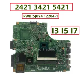 Placa -mãe CN05HG8X 07TT7V 0PTNPF PARA DELL Inspiron 14R 2421 3421 5421 Laptop Motherboard com núcleo i3 i5 i7 cpu ddr3 5j8y4 122041