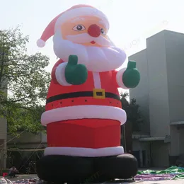 أنشطة الألعاب في الهواء الطلق العملاقة سانتا كلوز الأب الأب عيد الميلاد الزخرفة العجوز لزخارف الإعلانات الترويجية الكبيرة