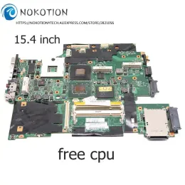 Moderkort Nokotion 42W7653 för Lenovo ThinkPad T61 T61p Laptop Motherboard 44C3931 42W7877 15.4 965pm DDR2 FX570M GPU FREE CPU