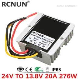 Alto estábulo de 24V a 13,8V 10A 15A 20A DC DC Converter degrau o regulador de buck 24v -3.8V Transformador de tensão do carro CE ROHS