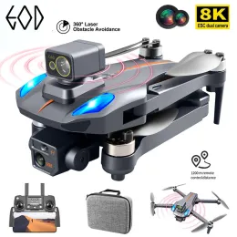 Dronlar K911 Max GPS Drone 4K Profesyonel Engel Kaçınma 8K Çift HD Kamera Fırçasız Motor Katlanabilir Quadcopter RC Mesafesi 1200m