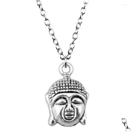 Collane a pendente 1pcs Buddha Gioielli sul collo Accessori fai -da -te che fanno in lunghezza della catena 43 cm di consegna a goccia pendenti otdh0